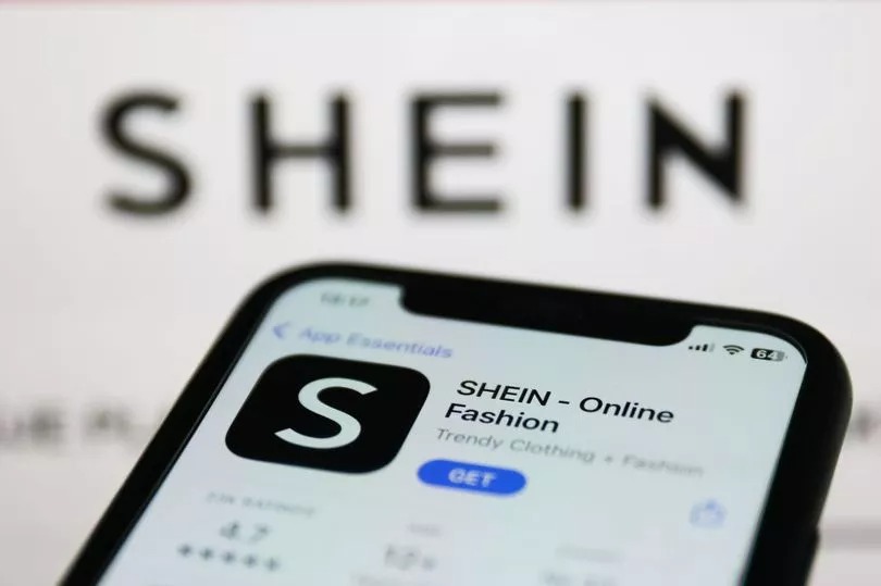 a smartphone showing Shein app